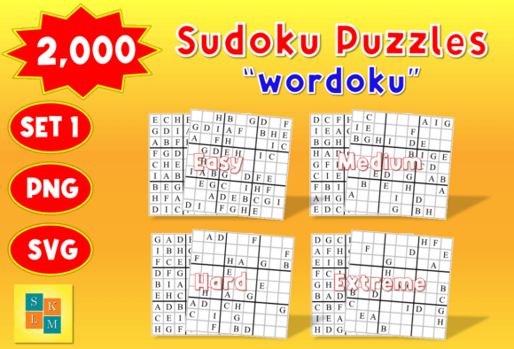 Alphabet Sudoku 2,000 Puzzle Pack for Designers