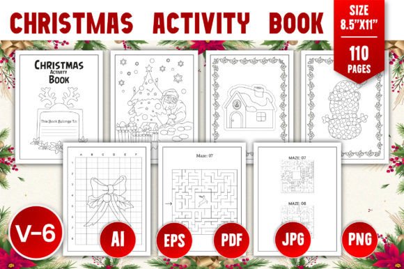 Christmas Activity Book for KDP Volume-6: A Complete Creative Resource for Holiday Fun