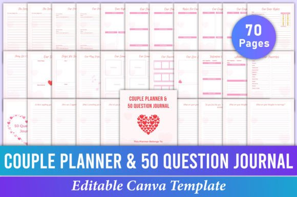 Couple Planner 50 Question Journal: Strengthen Your Bond