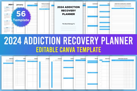 Editable 2024 Addiction Recovery Planner: A Practical Tool for Building Lasting Change