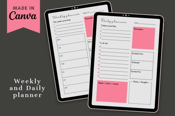 Editable Daily and Weekly Planner – Your Key to Staying Organized and Productive