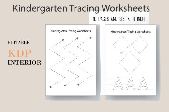 Kindergarten Tracing Worksheets for Early Writing Practice