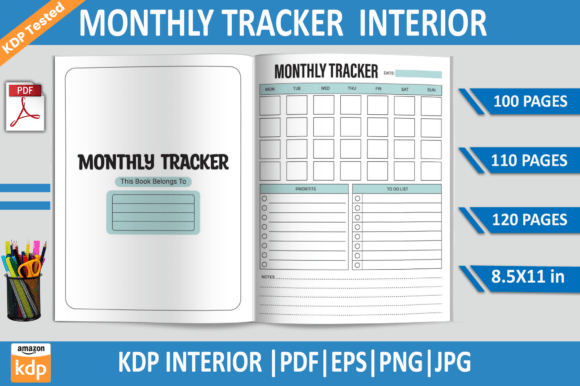 Monthly Tracker KDP Interior: A Versatile Foundation for Your Publishing Journey
