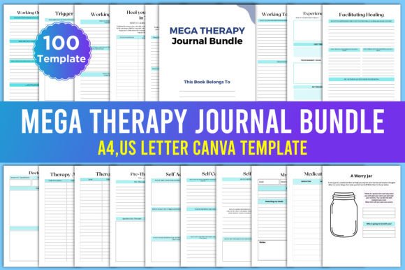The Editable Mega Therapy Journal Bundle: A Practical Tool for Real Healing Journeys
