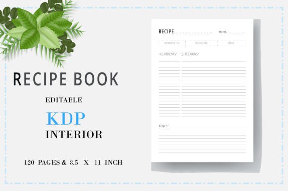 The Ultimate KDP Interior Recipe Book: High-Resolution, Print-Ready Designs for Game-Changing Interiors